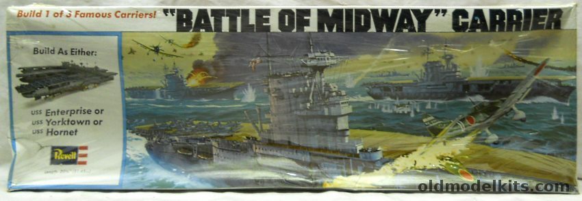 Revell 1/490 Battle of Midway Aircraft Carrier CV-6 USS Enterprise / CV5 USS Yorktown / CV8 USS Hornet, H501 plastic model kit